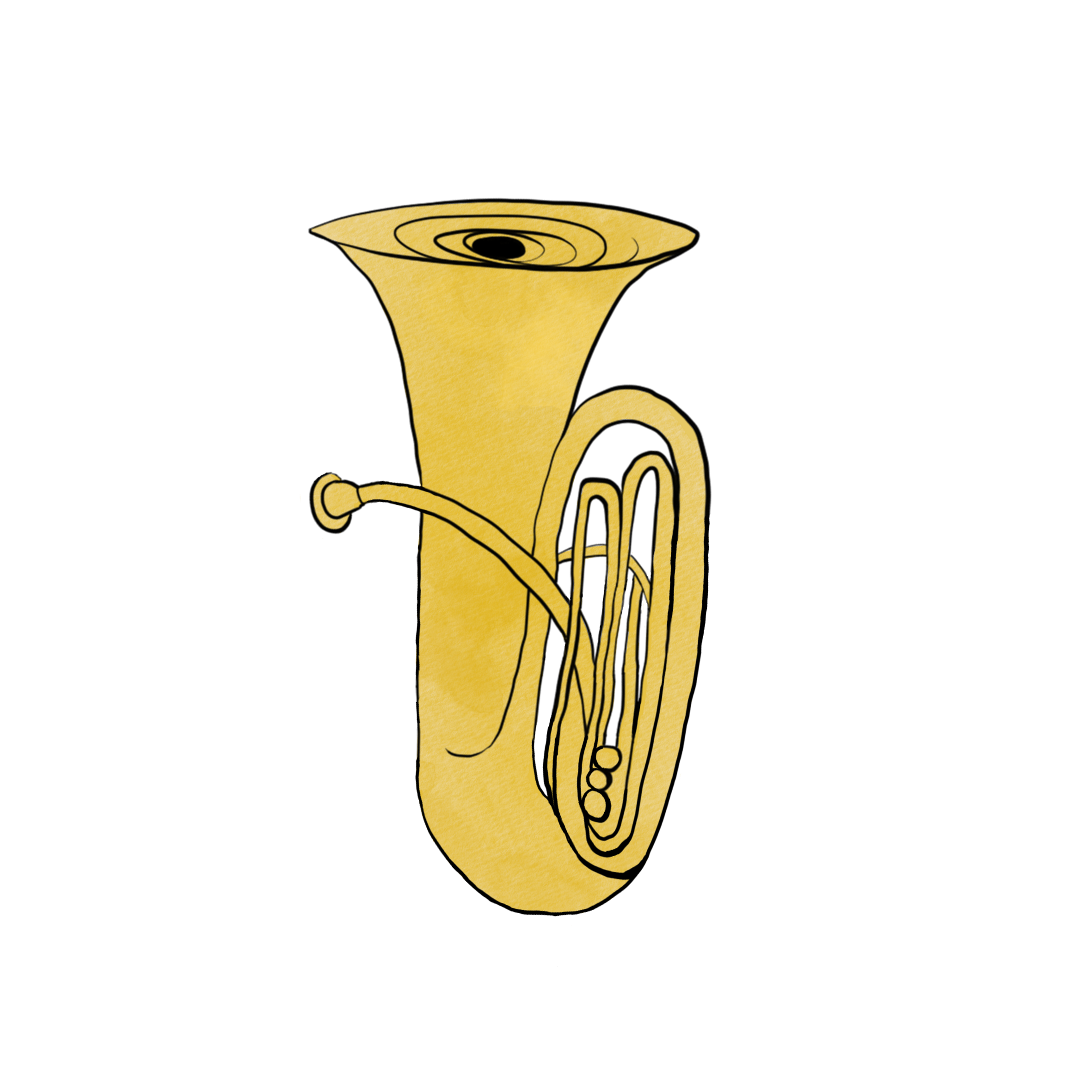 Illustration of tuba