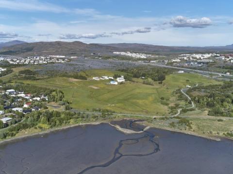 Aerial view of Keldnaland