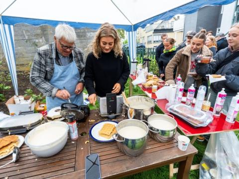Waffle café on Culture Night 2025
