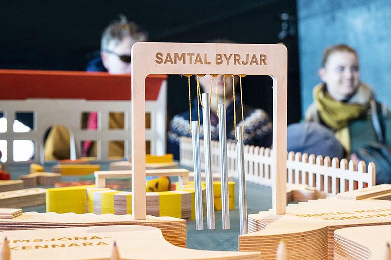 Frá sýningunni Betri borg fyrir börn í Hörpu á HönnunarMars.