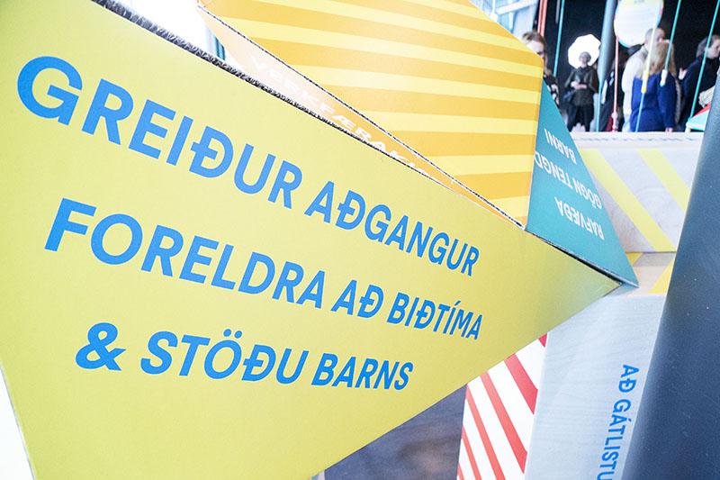 Frá sýningunni Betri borg fyrir börn í Hörpu á HönnunarMars.