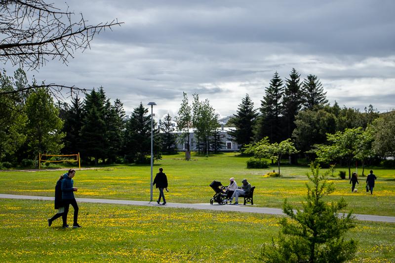 Mannlíf á Klambratúni
