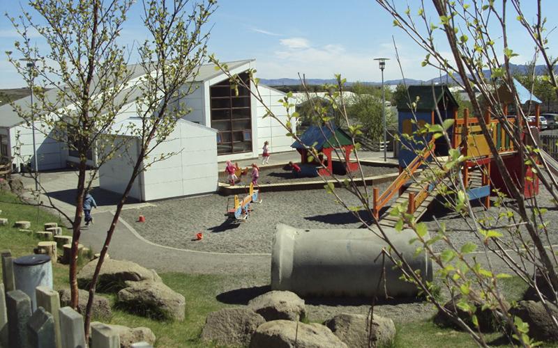 Leikskólinn Rauðaborg.