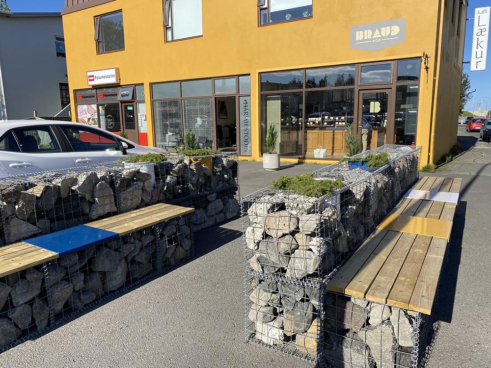 New resting spot at Hrísateigur and Laugalækur.