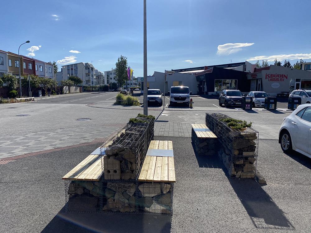 New resting spot at Hrísateigur and Laugalækur.
