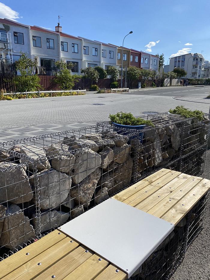 New resting spot at Hrísateigur and Laugalækur.