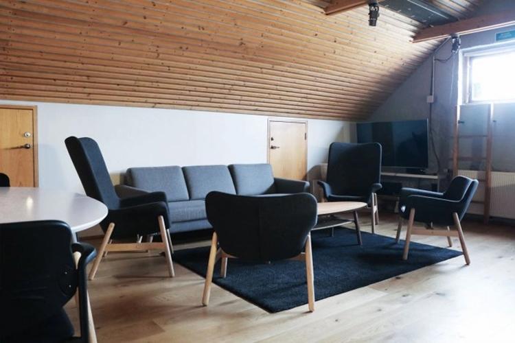 Sitting room in Hlaðan at Gufunesbær.