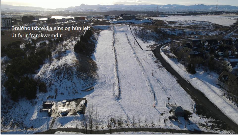 Breiðholtsbrekka fyrir framkvæmdir