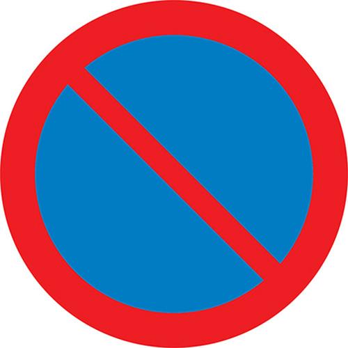 Umferðarmerki. Bannað að leggja