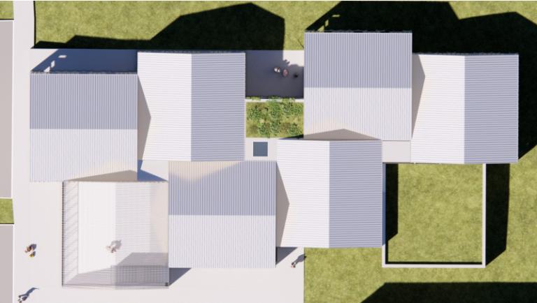 Computer rendering of the planned preschool on Rafstöðvarvegur.