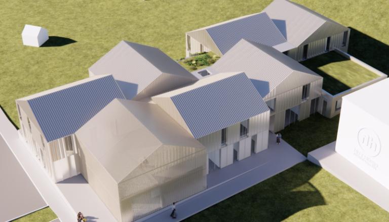 Computer rendering of the planned preschool on Rafstöðvarvegur.