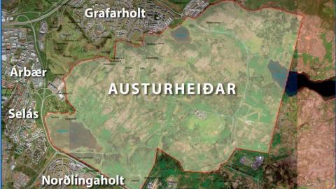 Kort af Austurheiðum