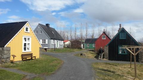 Hús á Árbæjarsafni.