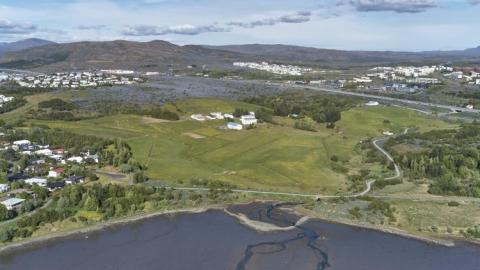 Aerial view of Keldnaland