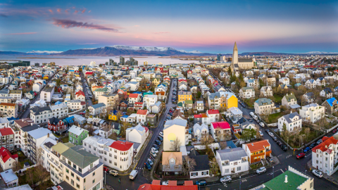Reykjavík - horft yfir byggð