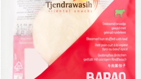 Mynd af Bapao beef í umbúðunum